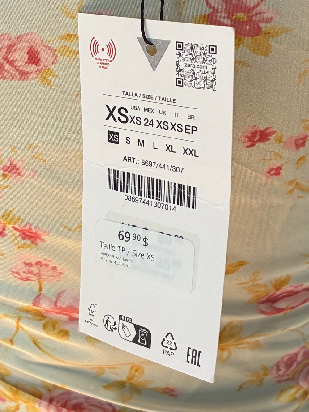 NWT Zara Mini Yellow Satin Dress - Picture 7 of 14